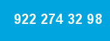 922 274 32 98 922 274 32 98